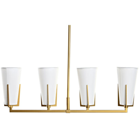 dkd-home-decor S3031465 plafonnier métal cristal clair