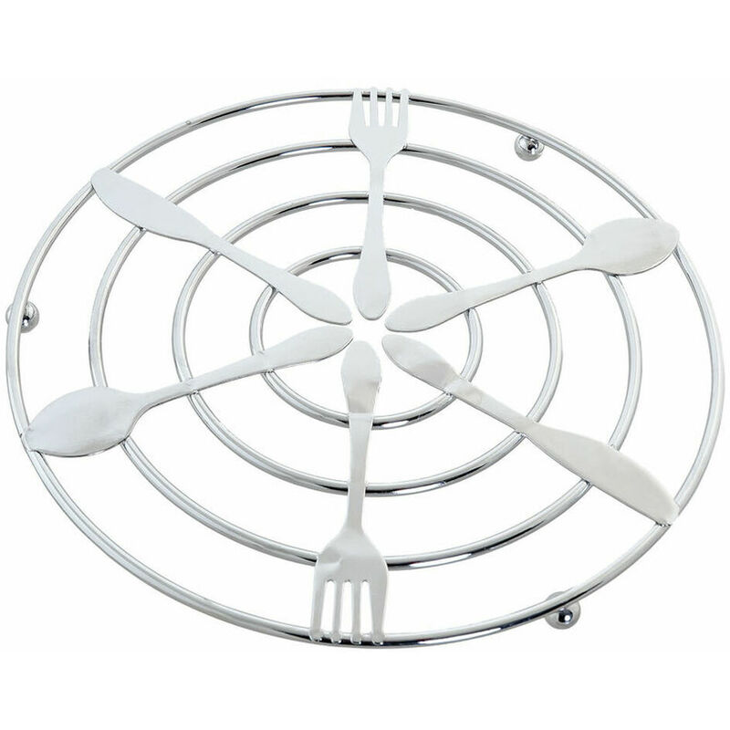 

DKD Home Decor Salvamantel DKD Home Decor Plata Metal (20 x 20 x 1 cm)