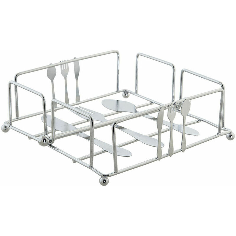 

Servilletero Dkd Home Decor Cubiertos Plata Metal