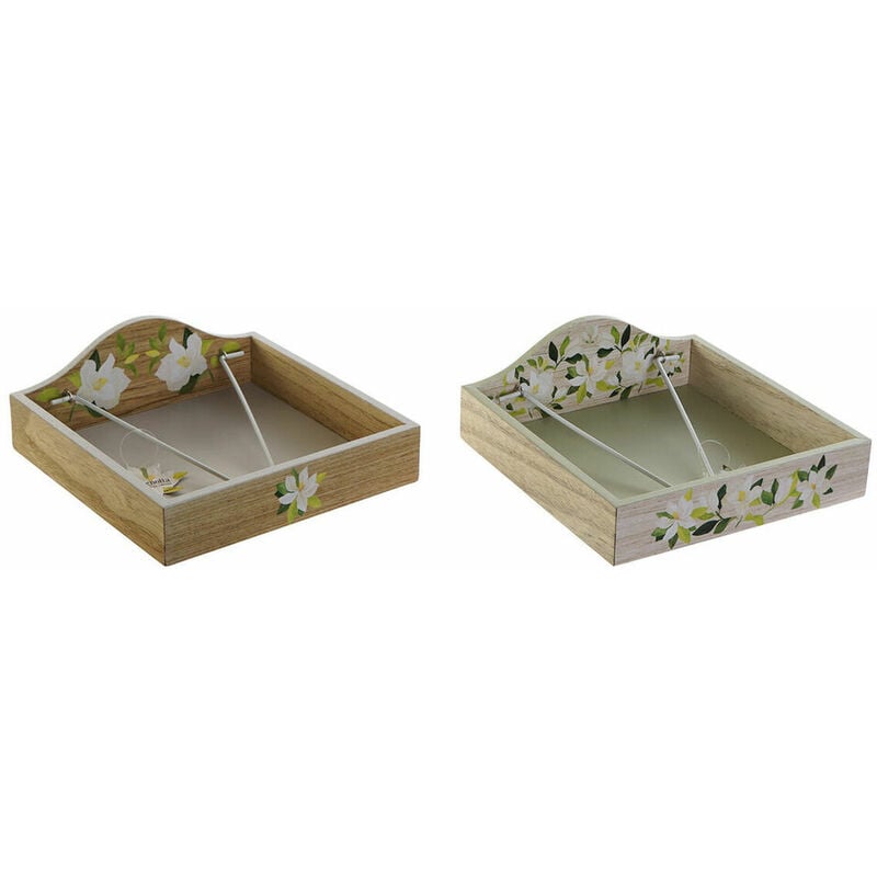 

Servilletero Metal Madera MDF (2 pcs) - Dkd Home Decor