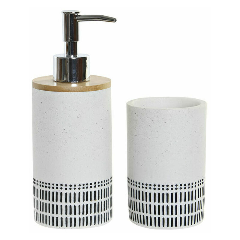 

DKD Home Decor Set de Baño DKD Home Decor Bambú Dolomita Loft (2 pcs)