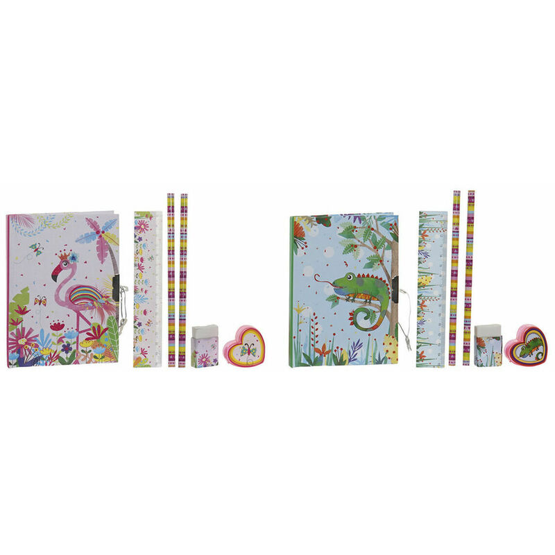 

Set de Papelería Azul Rosa (2 pcs) (31.5 x 4.5 x 24 cm) - Dkd Home Decor
