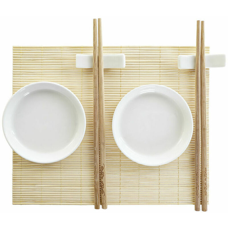 

Set De Sushi Dkd Home Decor Bambú Gres (7 Pcs) (28,8 X 19,8 X 3 Cm)