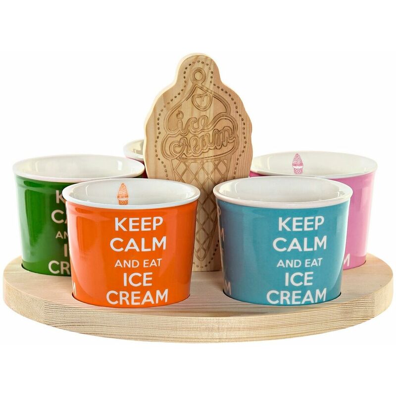 

DKD Home Decor Set de Vasos DKD Home Decor Pino loza (6 pcs)