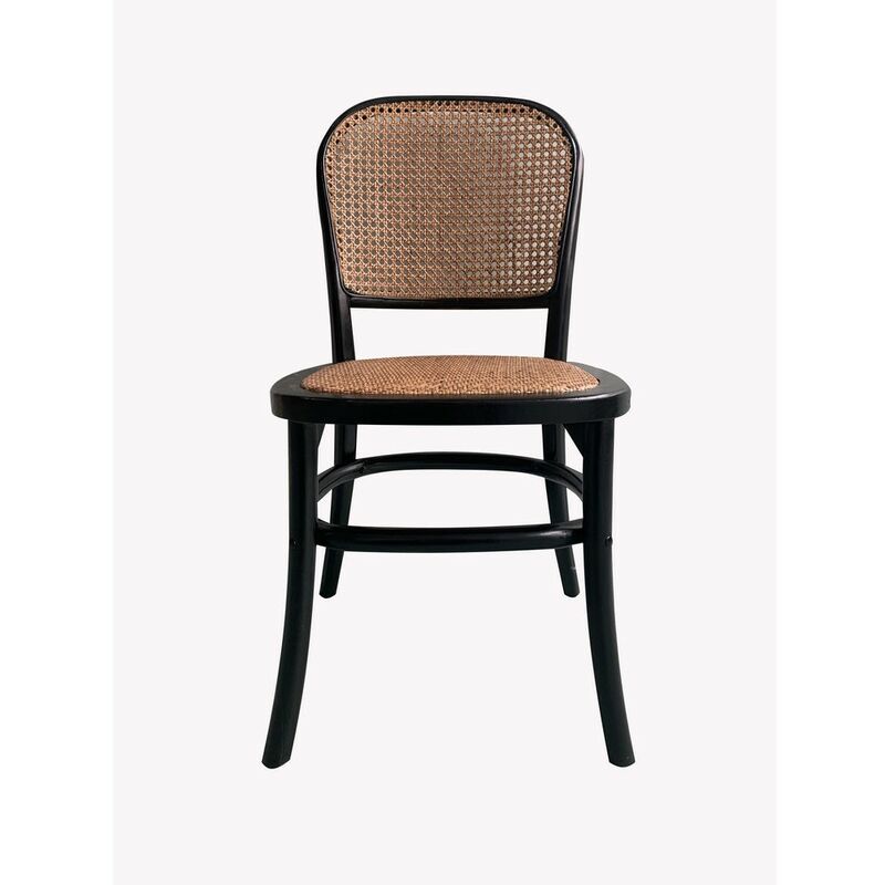 

Silla de Comedor Negro Ratán Abedul (48 x 45 x 85 cm) - Dkd Home Decor