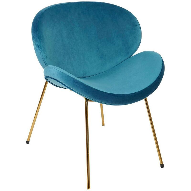 

Silla Azul Poliéster Metal Dorado (63 x 57 x 73 cm) - Dkd Home Decor