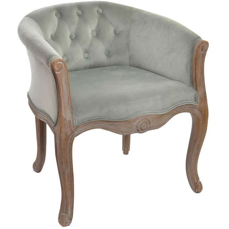 

Sillón Gris Poliéster Madera de caucho (62 x 58 x 69 cm) - Dkd Home Decor