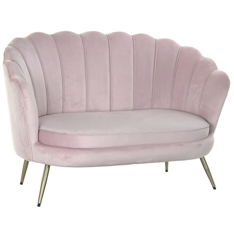 

Sofá Rosa Metal Poliéster (130 x 77 x 83 cm) - Dkd Home Decor