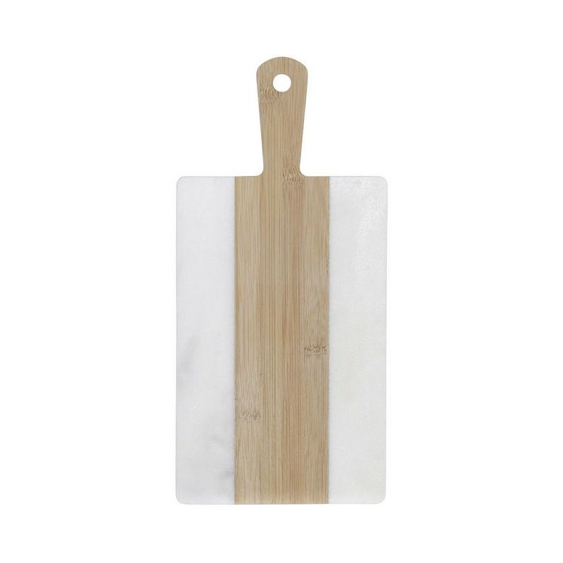 

Tabla De Cortar Dkd Home Decor Blanco Bambú Mármol (38 X 18 X 1 Cm)