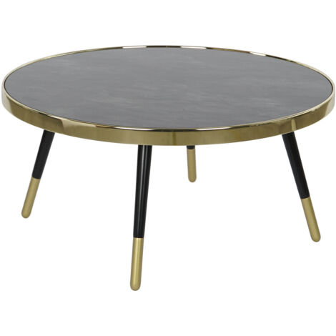 DKD Home Decor Table Acier et Cristal 82.5x82.5x40 cm
