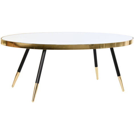 DKD Home Decor Table Basse Acier Chromé 110x50x41.5 cm