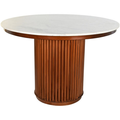 DKD Home Decor Table Carrée Noir et Blanc 110x110x76 cm