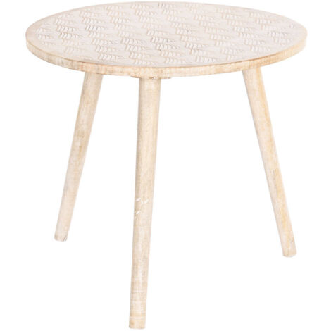 DKD Home Decor Table d appoint Bois de manguier Marron 50 cm