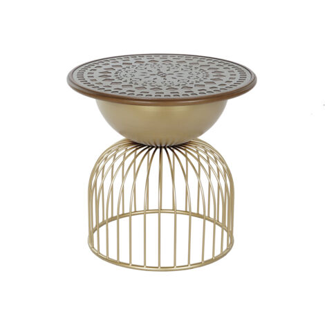DKD Home Decor Table d appoint Métal Sapin 55 5 cm