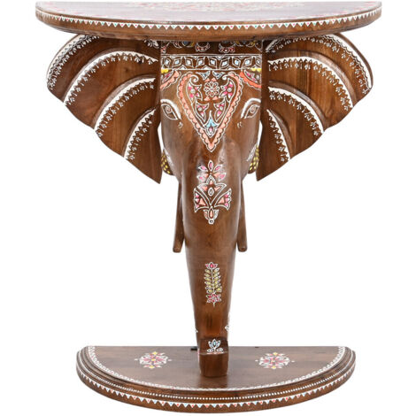 DKD Home Decor Table d appoint multicolore 68 x 34 cm