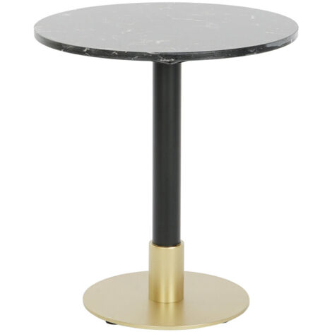 DKD Home Decor Table d appoint Noir 45 x 45 cm