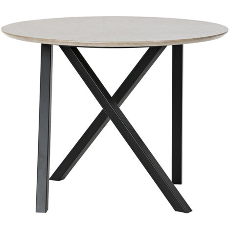 DKD Home Decor Table d'appoint Noir Marron Clair 65 cm
