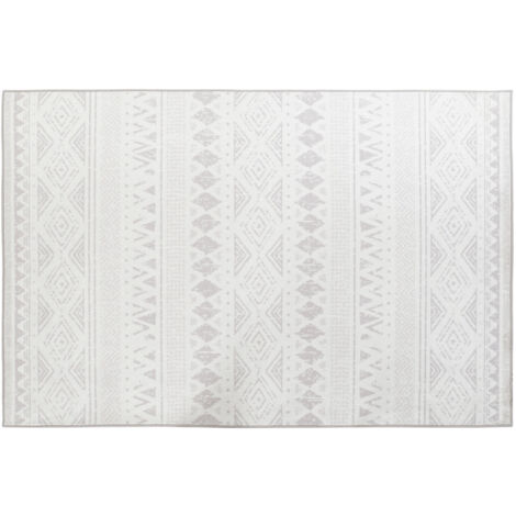 DKD Home Decor Tapis Beige Blanc Ikat 200x290 cm