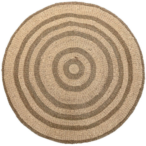 DKD Home Decor Tapis Beige Marron 150x150 cm