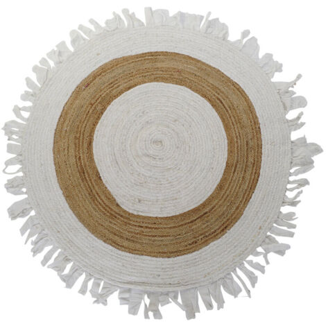 DKD Home Decor Tapis Beige Marron 160x160 cm