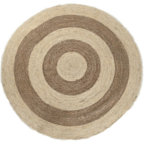 DKD Home Decor Tapis Beige Naturel Boho 200x200 cm