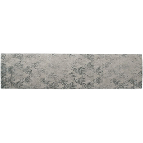DKD Home Decor Tapis Coton Chenille Gris 60x240 cm