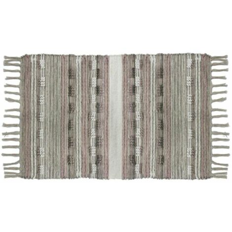 DKD Home Decor Tapis Frange Boho Multicolore 200x290 cm