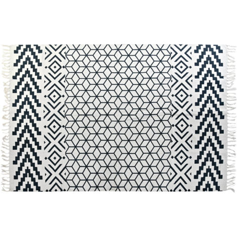 DKD Home Decor Tapis Gris Blanc 160x230 cm