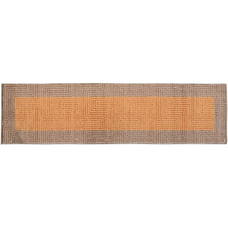DKD Home Decor Tapis Jaune 60x240 cm Polyester