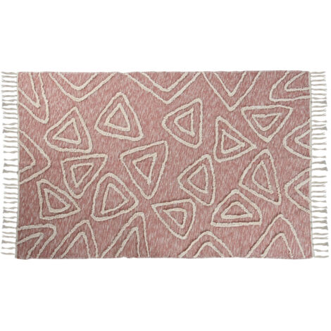 DKD Home Decor Tapis Rose Terracotta Blanc 120x180 cm