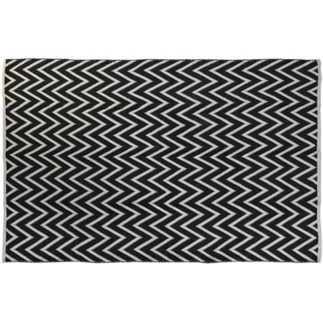DKD Home Decor Tapis Zigzag Bicolore 120x180 cm