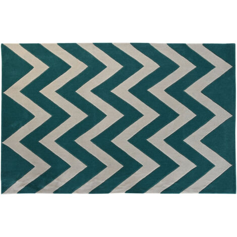 DKD Home Decor Tapis Zigzag Bicolore 120x180 cm