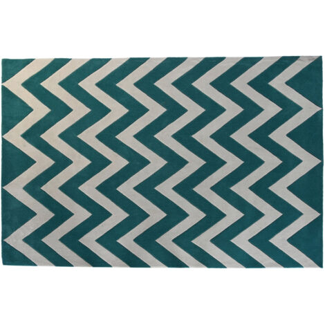 DKD Home Decor Tapis Zigzag Bicolore 160x230 cm