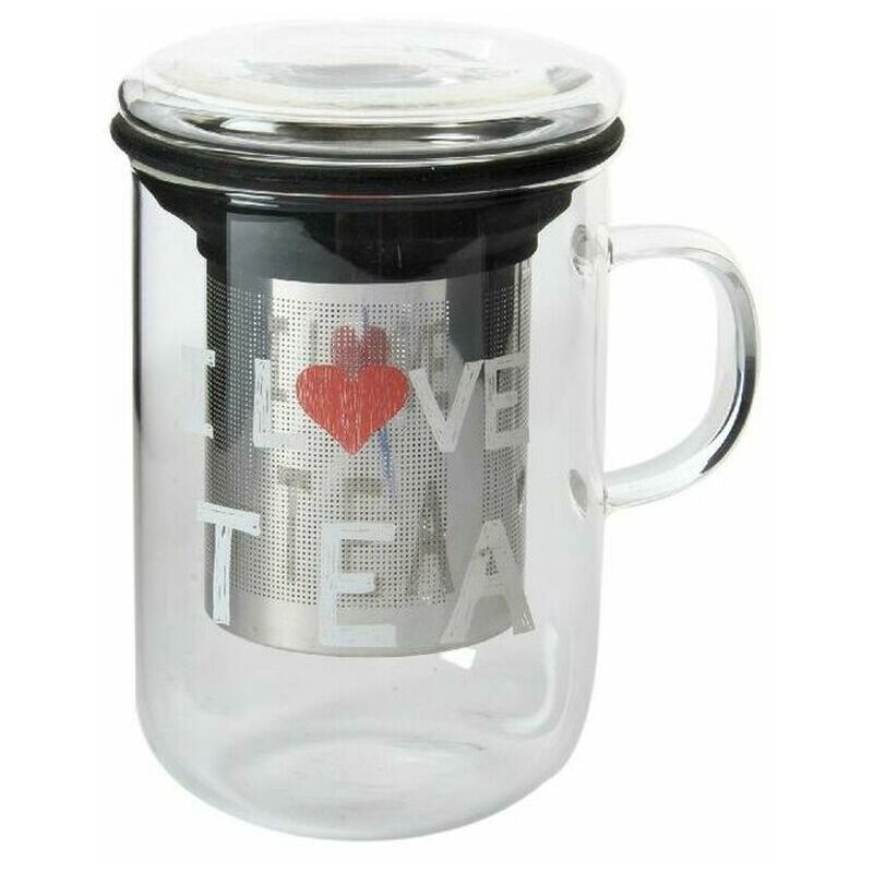 

Taza Con Filtro Para Infusiones Dkd Home Decor Transparente Acero Inoxidable Vi