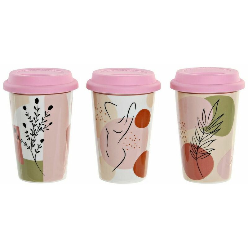

Taza Mug Dkd Home Decor Moderno Silicona Porcelana (400 Ml) (3 Pcs)