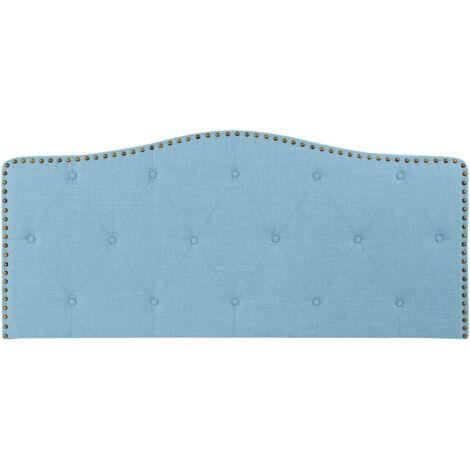 DKD Home Decor Tête de lit Bleu Beige Celeste 146x68 cm