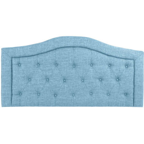 DKD Home Decor Tête de lit Bleu Celeste 145 cm
