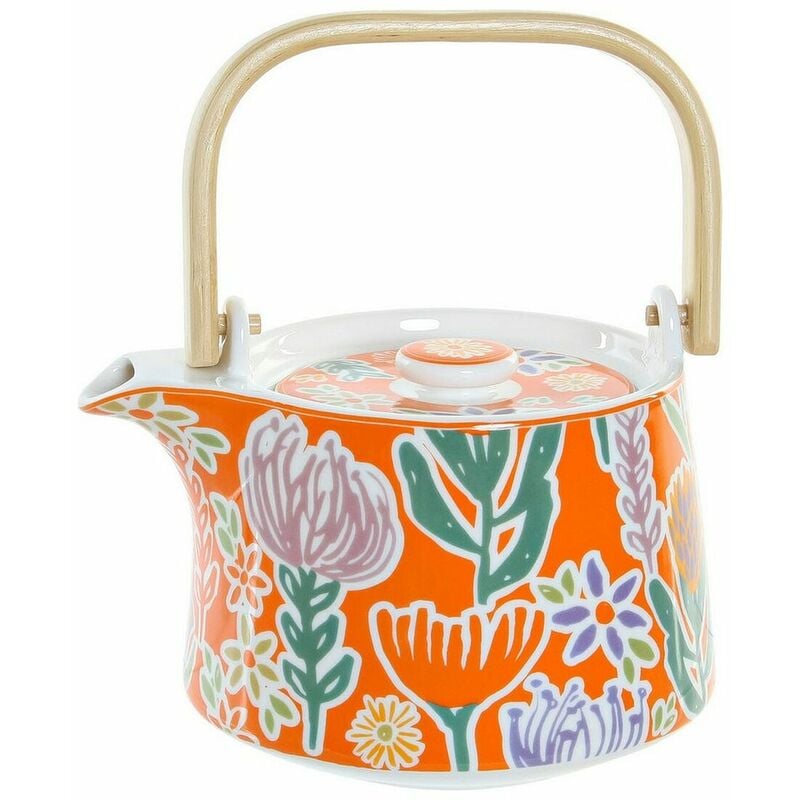 

LTD - Tetera Dkd Home Decor Naranja Porcelana Madera Mdf (750 Ml)