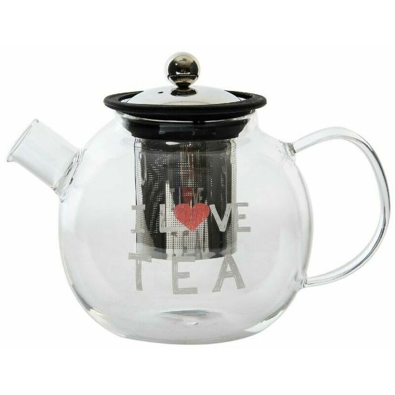 

Tetera Dkd Home Decor Transparente Acero Inoxidable Vidrio De Borosilicato (1 L