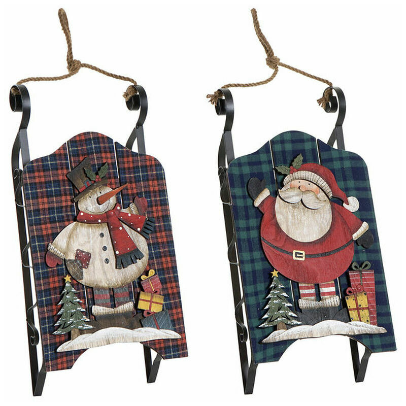

Trineo Navidad Madera (2 pcs) (21.5 x 8 x 44 cm) - Dkd Home Decor