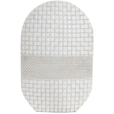 DKD Home Decor Vase Blanc Résine Moderne 30x10x45 cm