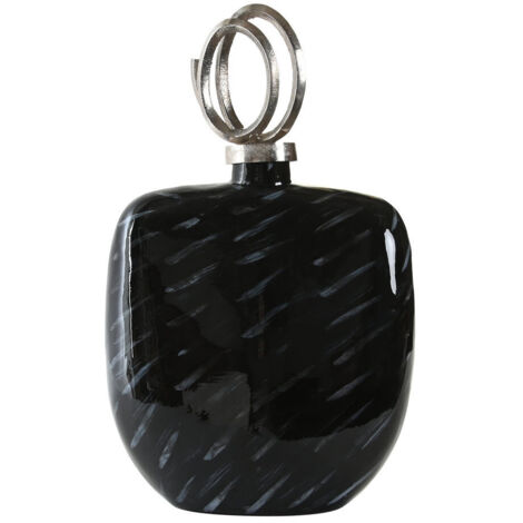 DKD Home Decor Vase Moderne Noir 28x14x48 cm