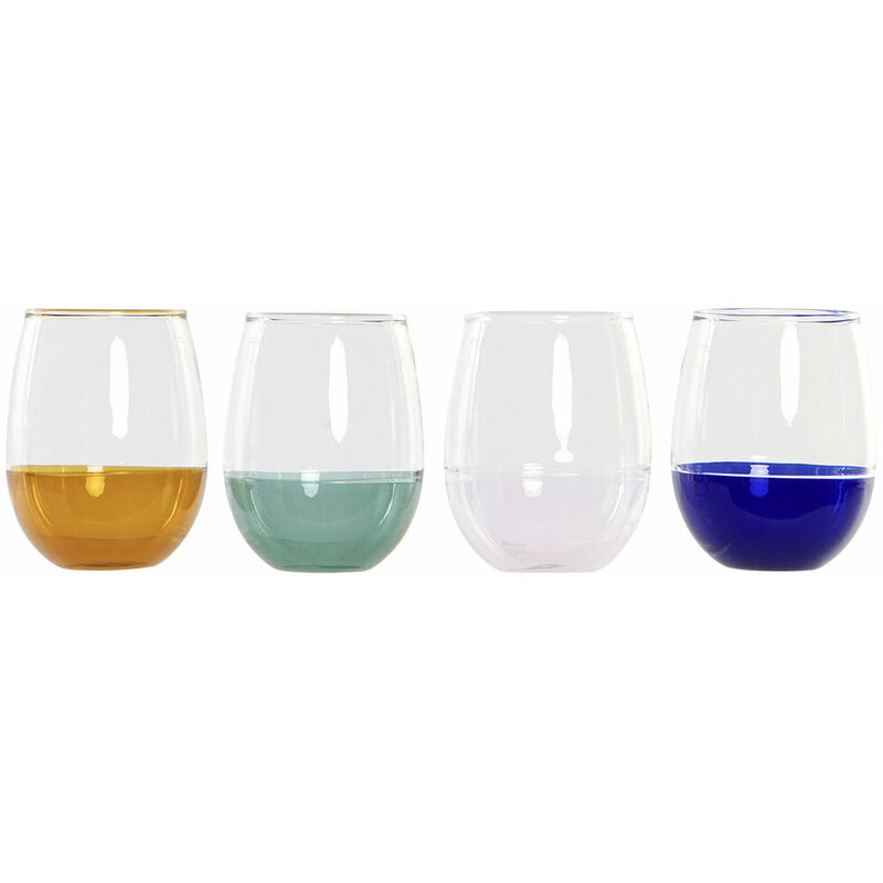 

Vaso Dkd Home Decor Vidrio De Borosilicato (4 Pcs) (9.5 X 9.5 X 12 Cm)