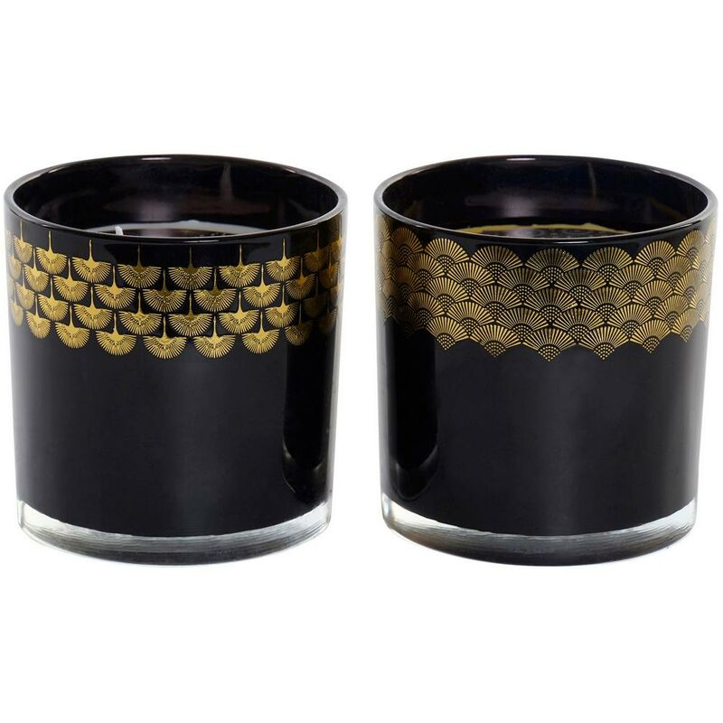 

Vela DKD Home Decor Negro (2 pcs) (12 x 12 x 12 cm)