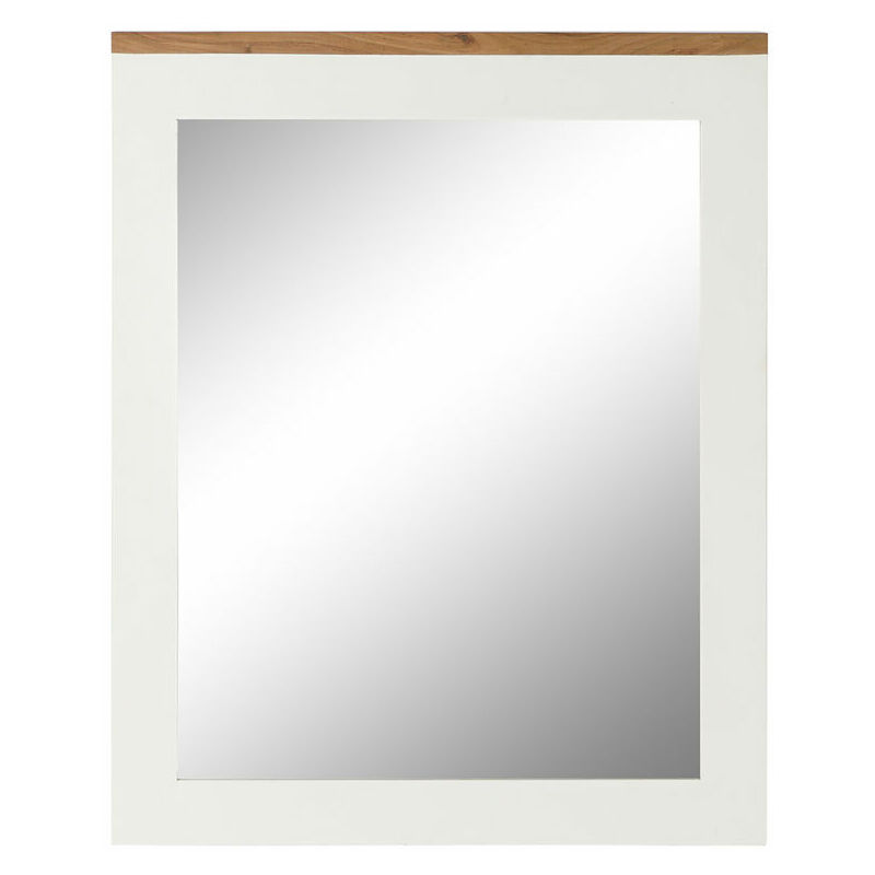 Image of Specchio da parete Dkd Home Decor Bianco Marrone Acacia Legno di mango Città 90 x 1,5 x 113 cm