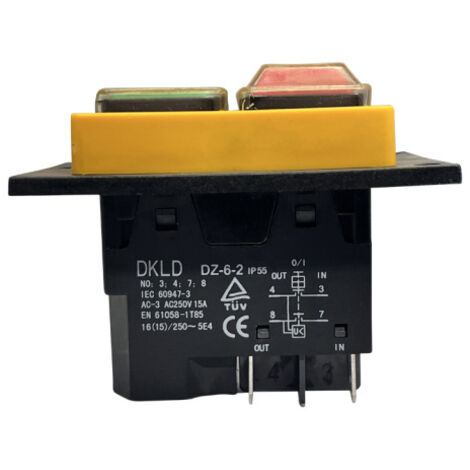 DKLD DZ-6-2 Wippschalter 250V 16A 4Pin On/Off Schalter