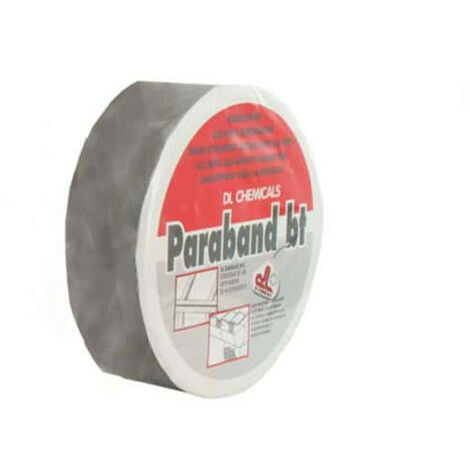 Dl Chemicals – Bande d'étanchéité autocollante 50mm x 10m – Alu butyl pour calfeutrage béton, tuiles, briques – Températures -30°C à +80°C