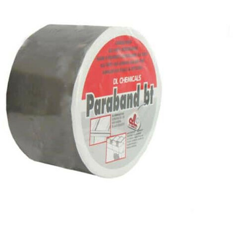 Dl Chemicals – Bande d'étanchéité autocollante 75mm – Alu butyl pour calfeutrage béton, tuiles, briques – Longueur 10m – Température -30°C à +80°C