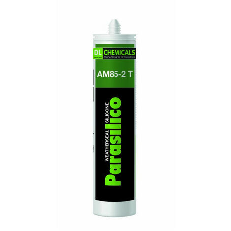 Dl Chemicals – Mastic silicone parasilico 300ml – Gris anthracite RAL 7016 – Adhérence sur aluminium, verre, PVC – Résistant à l'eau et aux températures extrêmes - AM 85-2