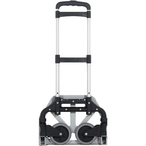 Dlandhom Chariot à main et chariot à main pliable en aluminium avec arbre réglable, capacité de 165 lb Chariot à main et chariot idéal KT-2124-D